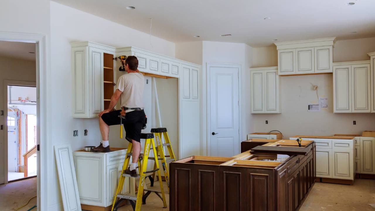  Install Kitchen Cabinet